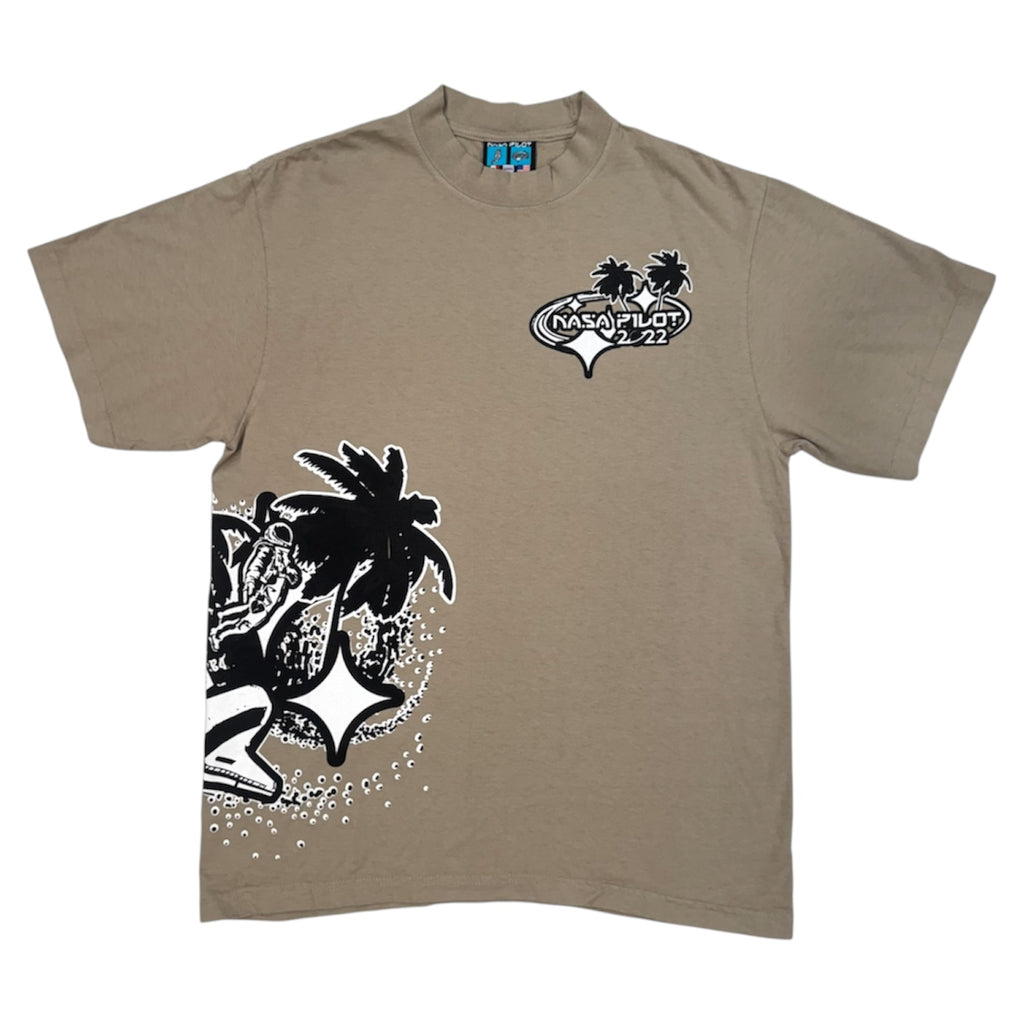 NASA P1LOT - WHITE/ BLACK/ SAND T-SHIRT